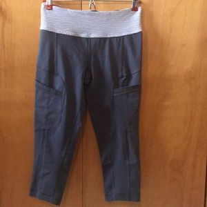 Lululemon Gray Capris with Pockets